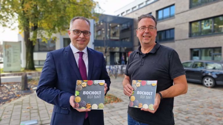 Bürgermeister Thomas Kerkhoff und Bruno Wansing Integrationsrat Bocholt